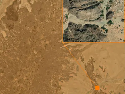 Mecca and the Red Sea coast of Saudi Arabia - tile n21 e42 3D model