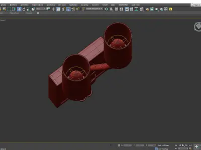 WINFIELD DOUBLE SCONCE Low-poly 3D model