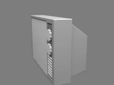 Sci-fi Television  Low-poly 3D model