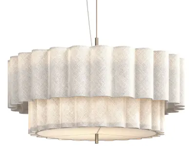 Folia Fabric Pendant Light 3D model