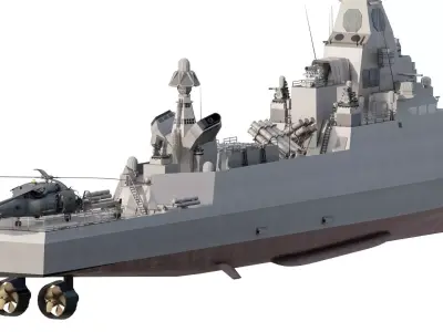 US NAVY ADVANCED CORVETTE 3D model