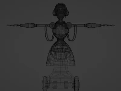 Nanny Bot--FNAF Security Breach Low-poly 3D model