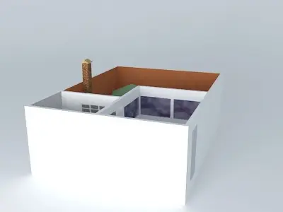 House exterior barbecue room Free 3D model