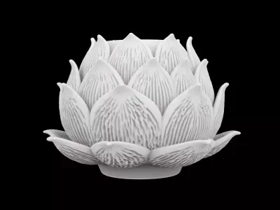 Lotus Flower Lamp Base 3D Print Model 3D print model