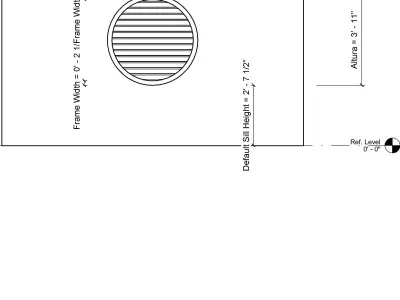 Round window 3D model