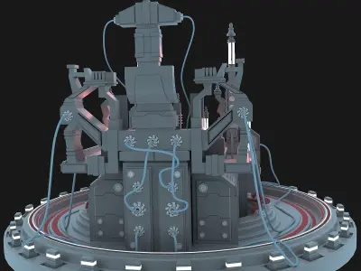 Island sci fi 3D model