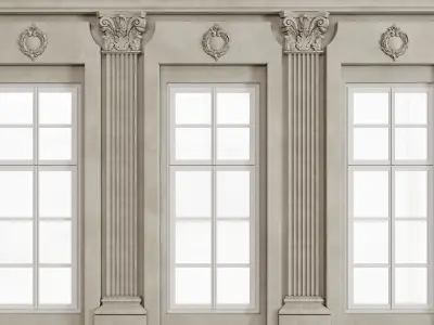 Facade classic house 2 3D model
