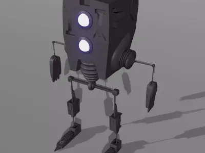 Robot with lights Free 3D model