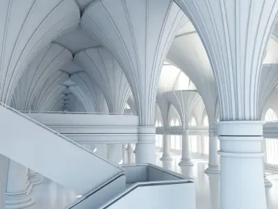 Modern Classic Interior Scene 7 3D model