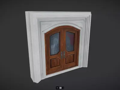 Hinged Doubledoor 01 3D model