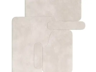 Sarsen L Area Rug 3D model