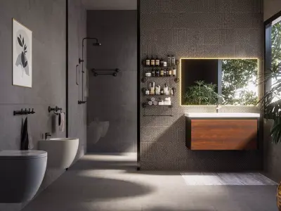 Villa Large  Bathroom 3D model