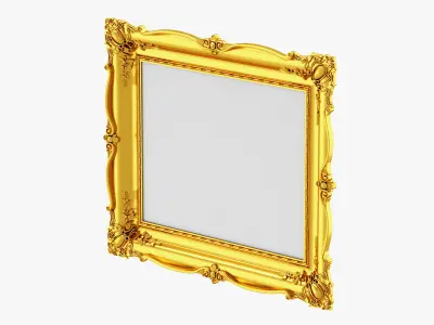 Golden Classic Frame 01 3D model