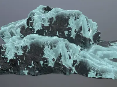 Ice Mountain Low-poly 3D model purchase