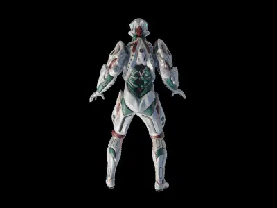Low Poly - Cyborg Sentient Low-poly 3D model