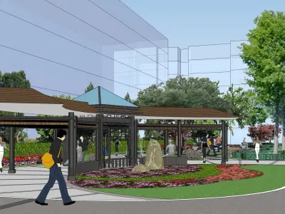 Sketchup Plaza 200 3D model