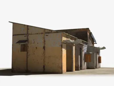 Slum x17 Low-poly 3D model purchase
