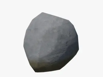 Set of Rocks Low-poly 3D model