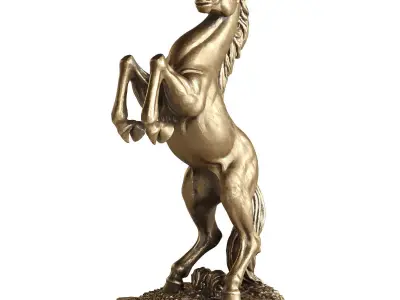 horse statue 4 3D model purchase