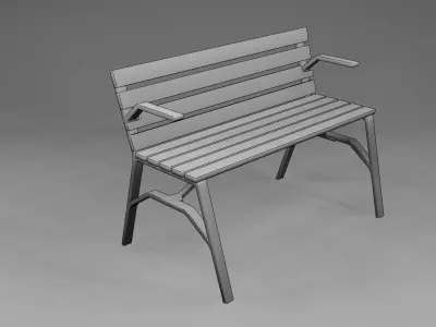 Park Bench 3D model