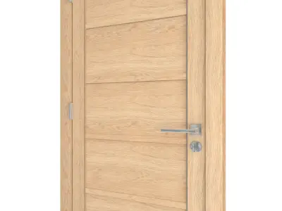Door-047 wooden door 3D model