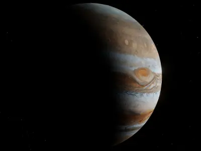 Jupiter Planet Photorealistic-Low poly 8k 3D model Low-poly 3D model