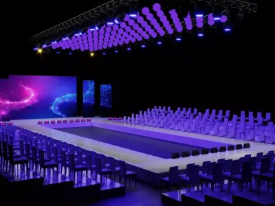 Fashion Show Catwalk Design 2 3D model