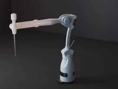 Robotic arm machine equipment factory industrial  3D model