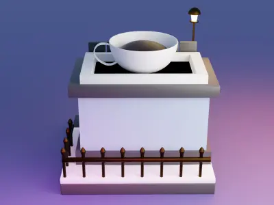 coffee shop 3D model