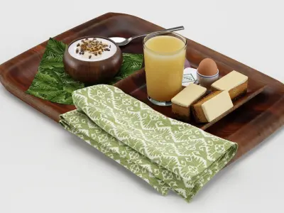 Breakfast Set 3D model