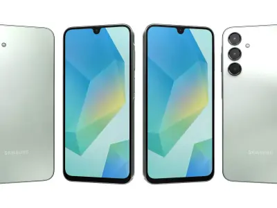 Samsung Galaxy A16 4G Light Green High Poly 3D model