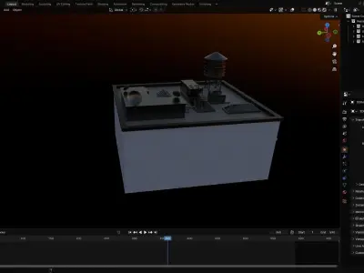Restaurant coffee shop 3D model