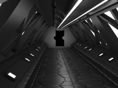Sci Fi Tunnel 3D model