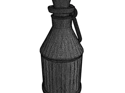 Metallic Bottle Cork Stopper 3D Model Low-poly 3D model