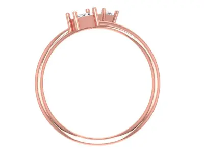 Women Light Weight Band Ring 3D print model 36