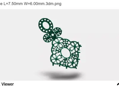 The Citadel Charm 3D print model