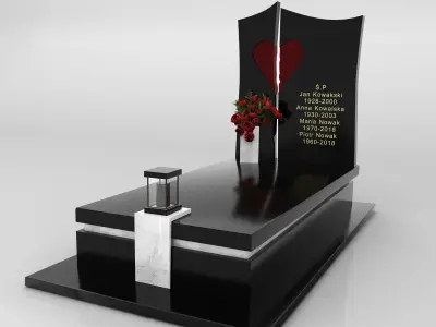 G-Black Heart Low-poly 3D model