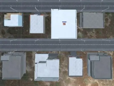 Low poly Road Low-poly 3D model