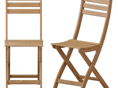 ASKHOLMEN Table And Chairs 3D model