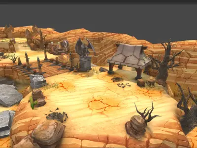 Casual RPG Environment 02 Low-poly 3D model