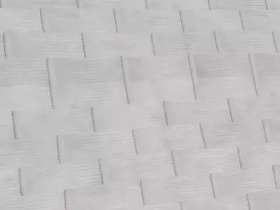 White Painted Horizontal Woven Bamboo Siding PBR Texture