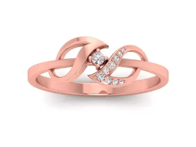 Solitaire Wedding Engagement Women Rings Propose ring 3D print model