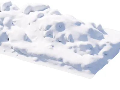 Long snowdrift  3D model