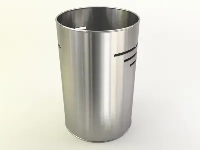 Bin in fancy metals and colors 3D model