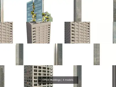 Office Buildings 3D Model Pack