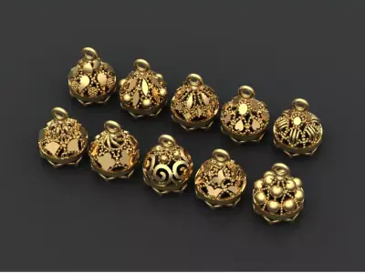 40 Light-Weight Designer Earrings STL Pack 3D print model