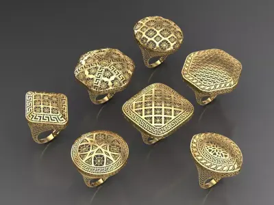 Fusion Ring Collection 3D Model Pack