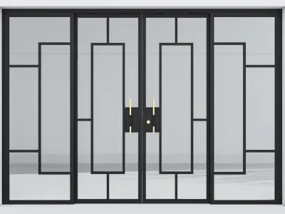 Aluminium door 215 3D model