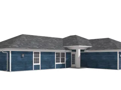 House-028 Low Poly 3D model