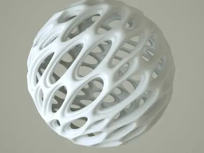 Abstract Wire Sphere  3D model